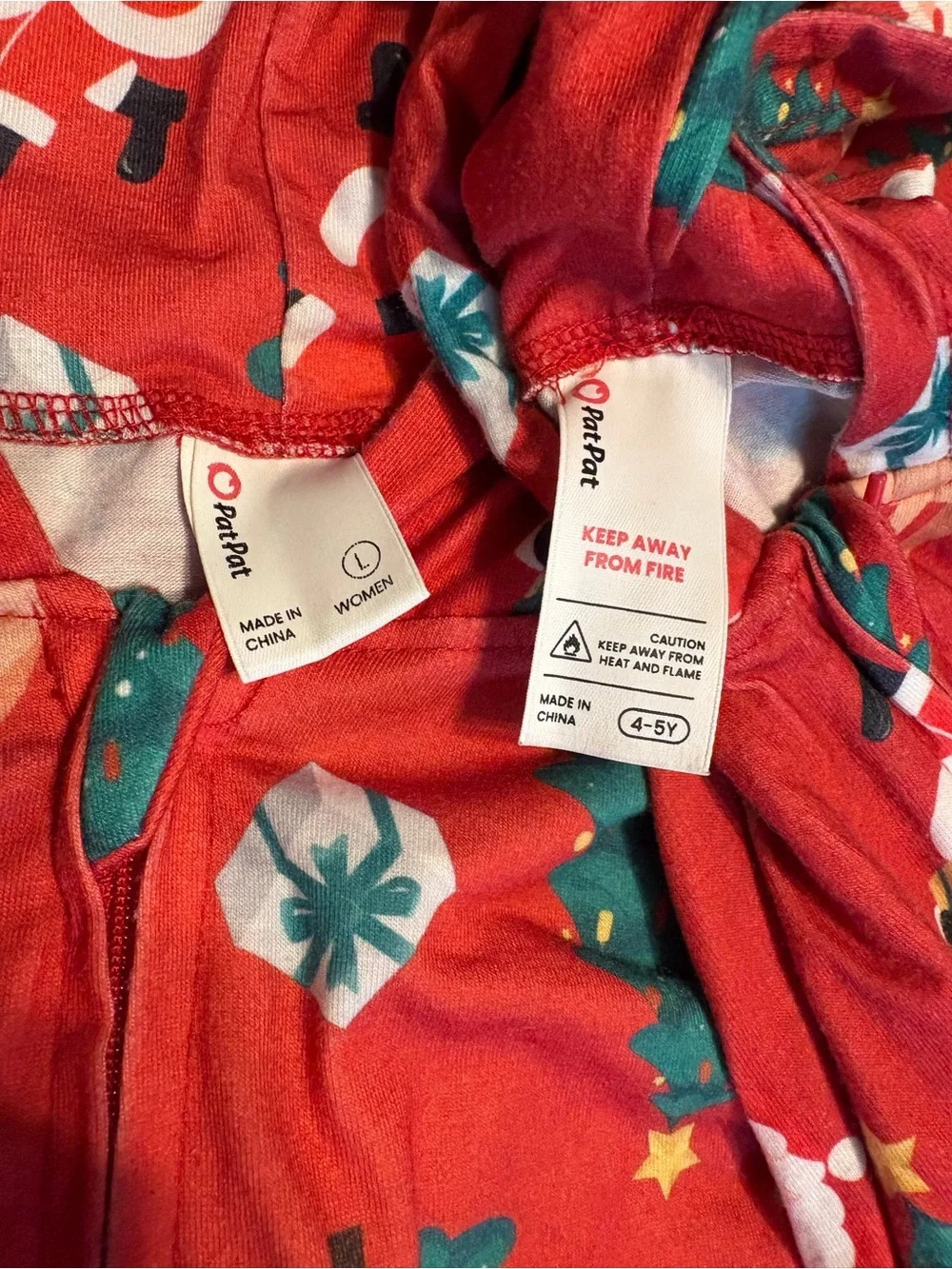 Cozy Mommy and Me Red Reindeer & Santa Holiday Hooded, Zipup Pajama Set